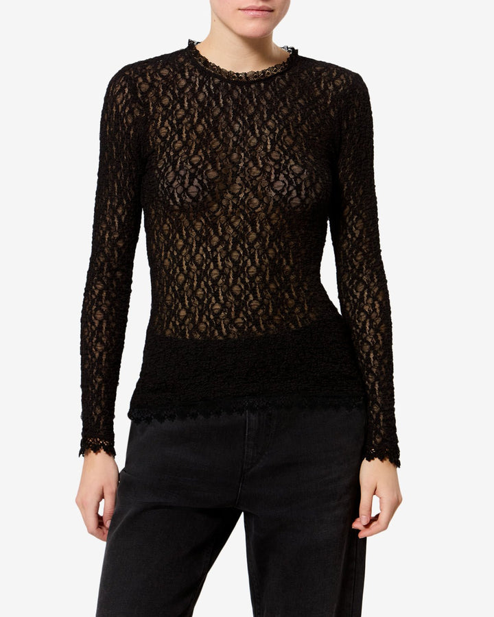 Isabel Marant - Brany Top in Black - Kalifornia Jean Bar