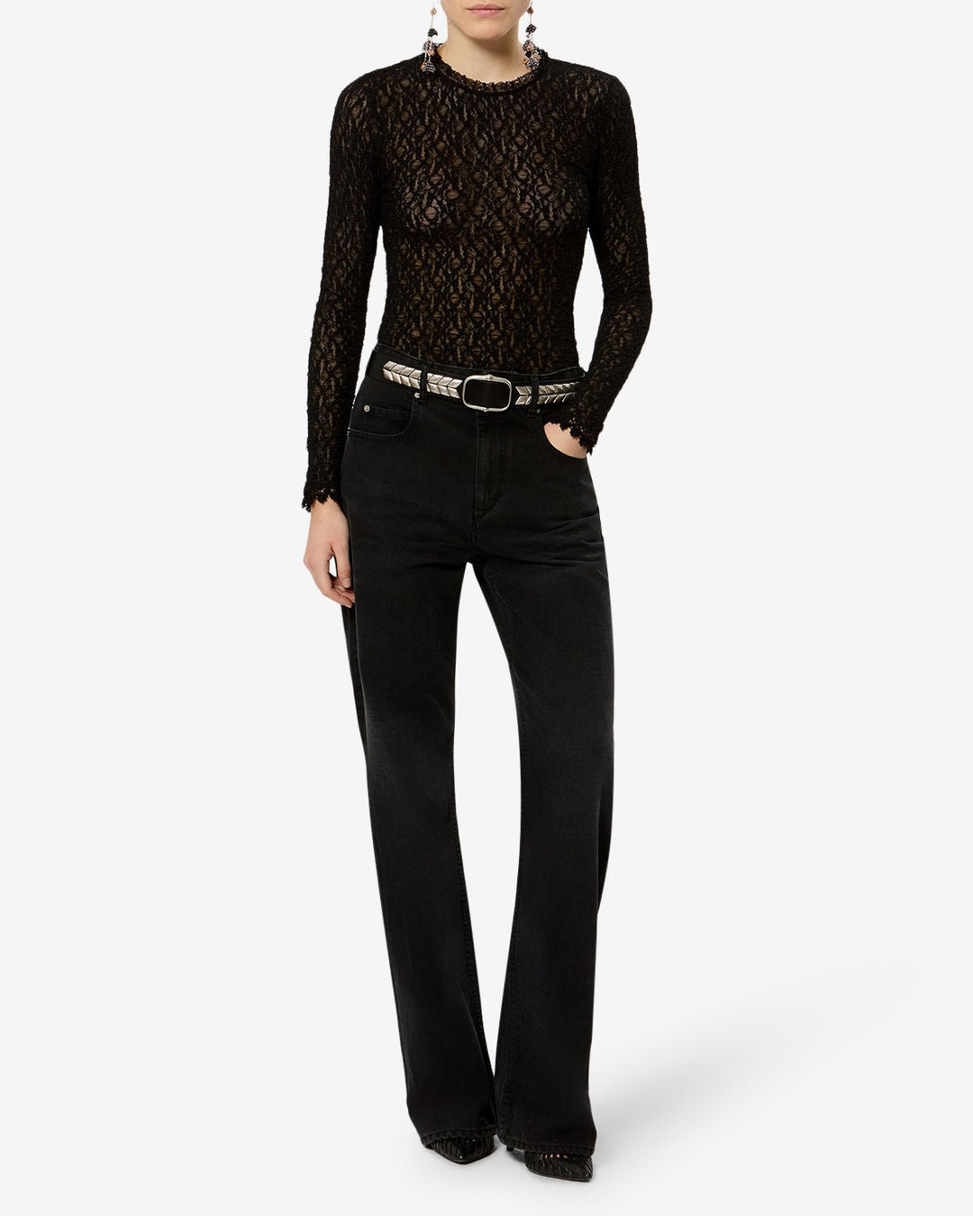 Isabel Marant - Brany Top in Black - Kalifornia Jean Bar