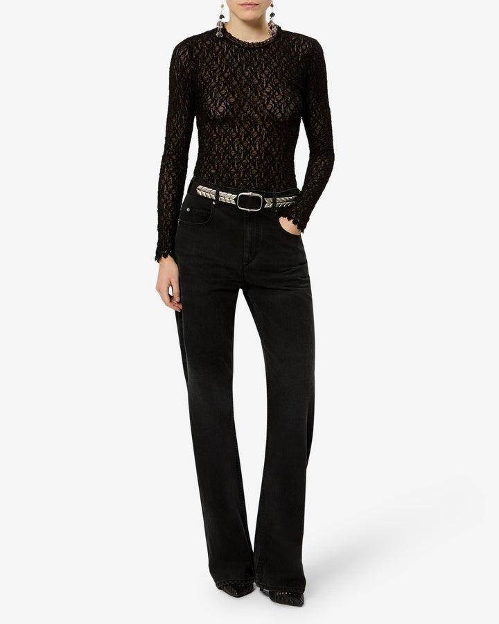 Isabel Marant - Brany Top in Black - Kalifornia Jean Bar