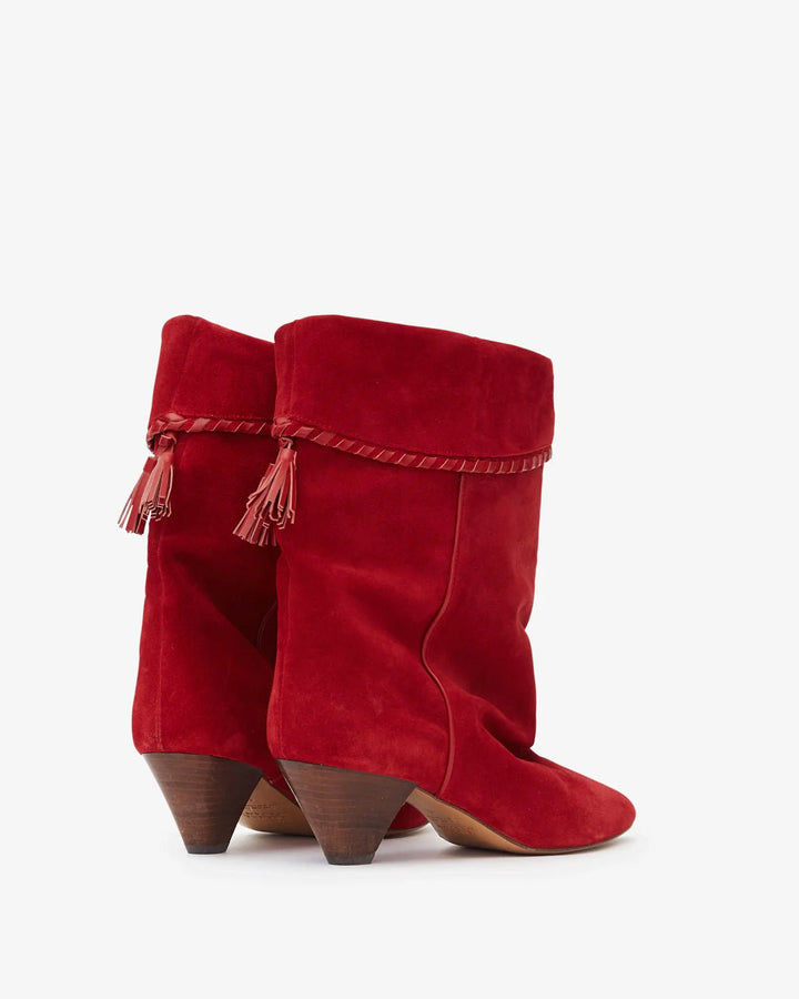 Isabel Marant - Dalby Boots in Red - Kalifornia Jean Bar Isabel Marant - Dalby Boots in Red WOMEN'S BOOT