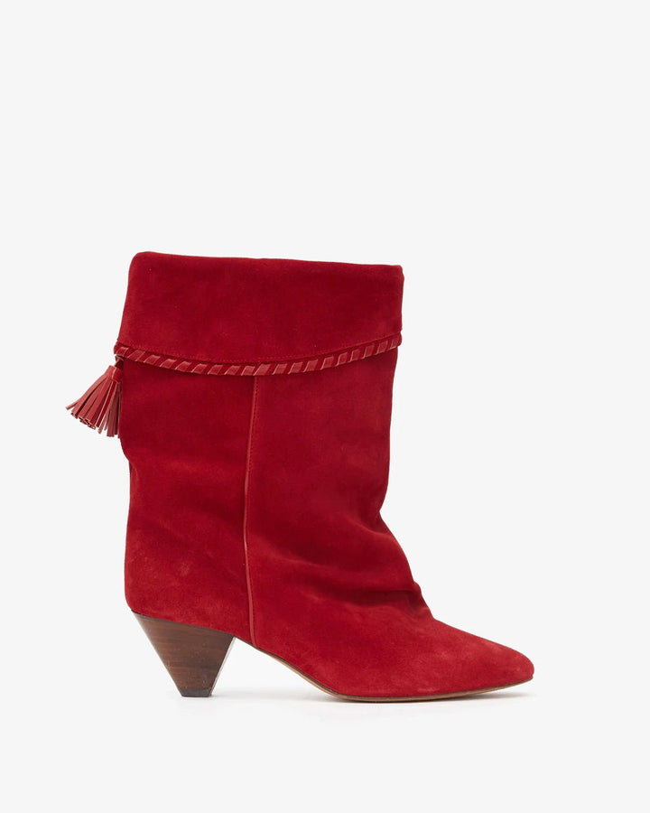 Isabel Marant - Dalby Boots in Red - Kalifornia Jean Bar Isabel Marant - Dalby Boots in Red WOMEN'S BOOT