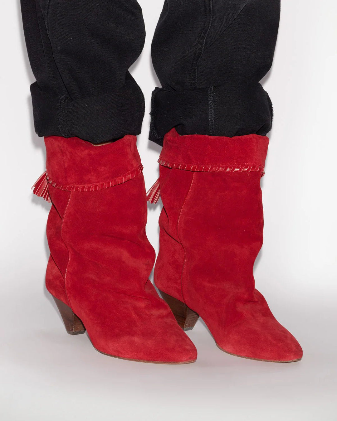 Isabel Marant - Dalby Boots in Red - Kalifornia Jean Bar Isabel Marant - Dalby Boots in Red WOMEN'S BOOT