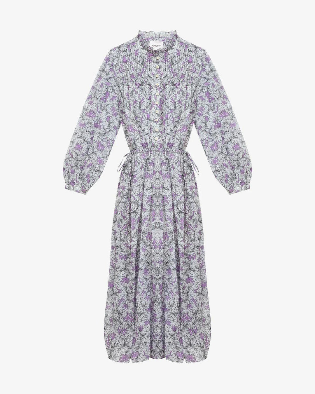 Isabel Marant - Dalida Dress in Ecru Lilac - Kalifornia Jean Bar