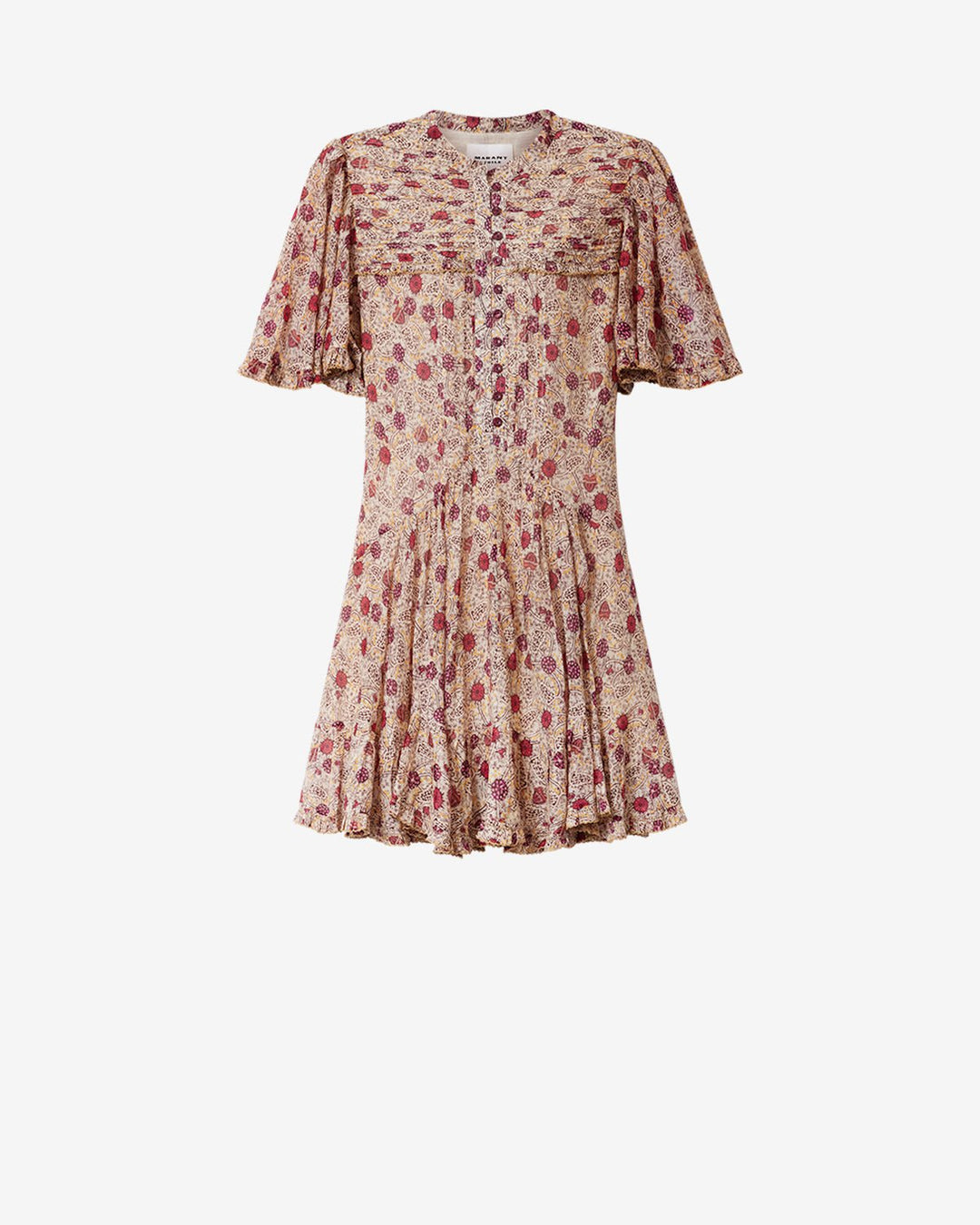 Isabel Marant - Daynia Dress in Ecru/Raspberry - Kalifornia Jean Bar