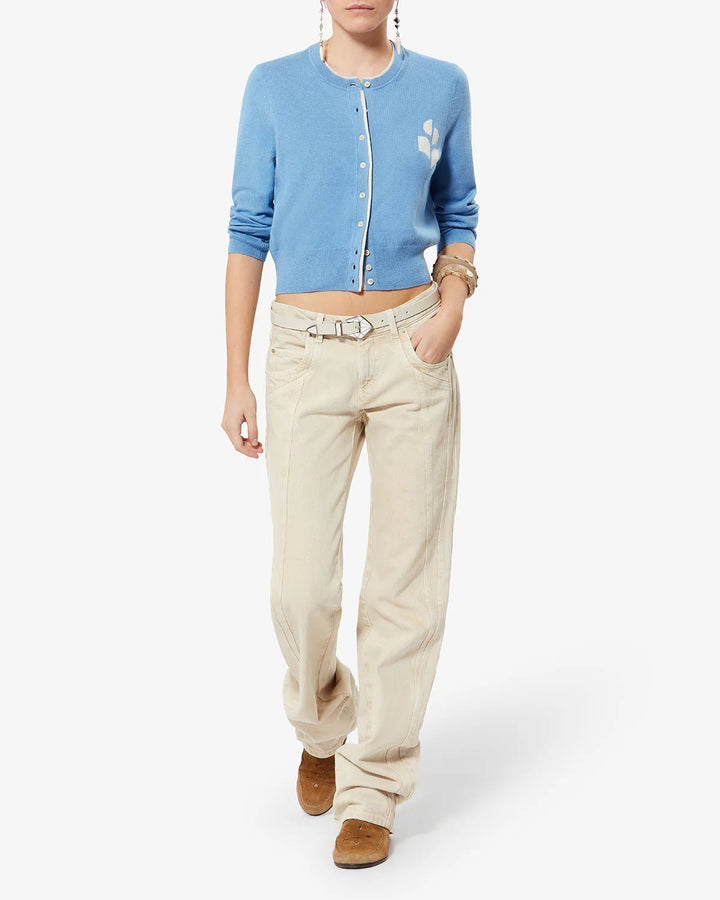 Isabel Marant - Dusk Blue/Light Grey Lona Cardigan - Kalifornia Jean Bar