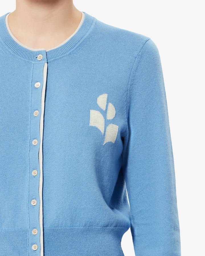 Isabel Marant - Dusk Blue/Light Grey Lona Cardigan - Kalifornia Jean Bar