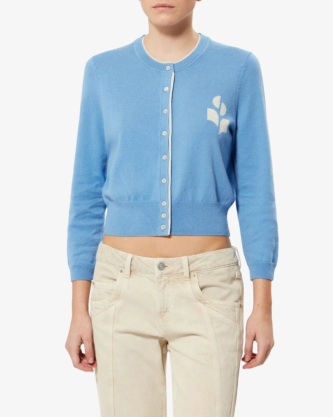 Isabel Marant - Dusk Blue/Light Grey Lona Cardigan - Kalifornia Jean Bar