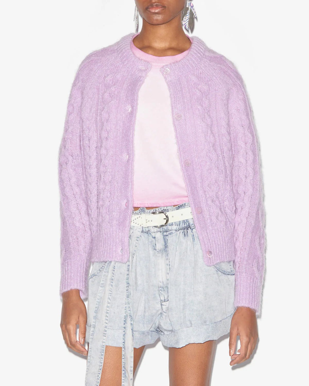 Isabel Marant - Ery Cardigan in Lavender - Kalifornia Jean Bar Isabel Marant - Ery Cardigan in Lavender