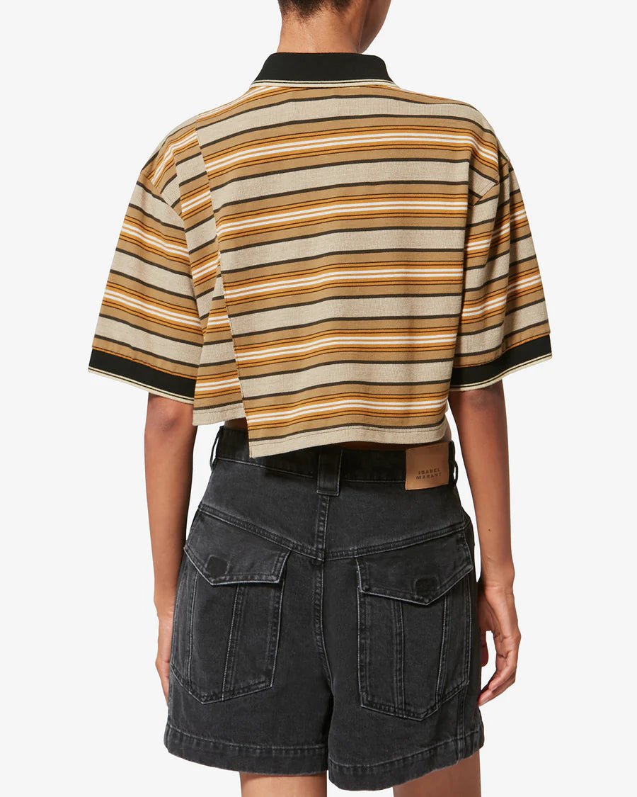 Isabel Marant - Isalyne Poloshirt Beige/Khaki - Kalifornia Jean Bar