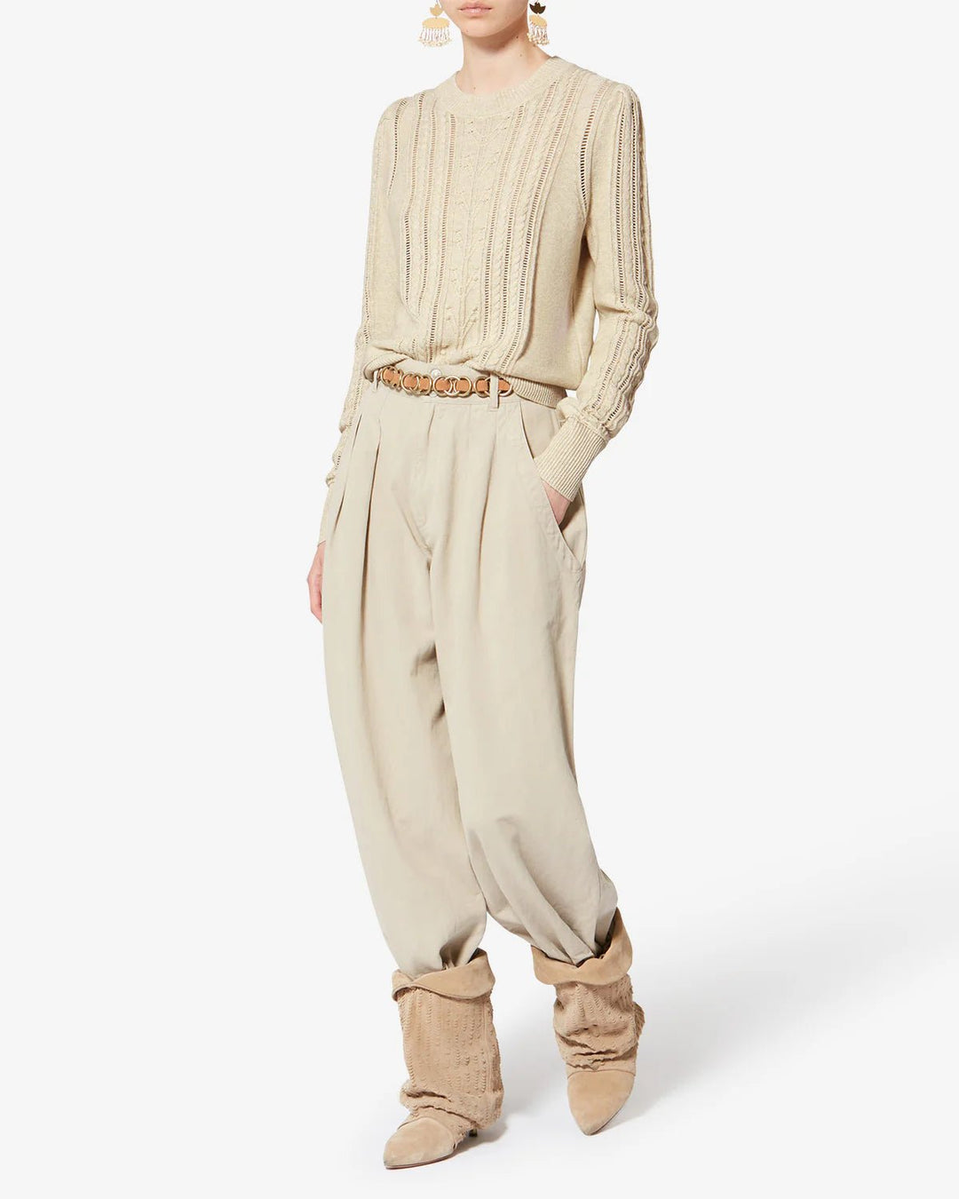 Isabel Marant - Light Gray Kalyn Sweater - Kalifornia Jean Bar