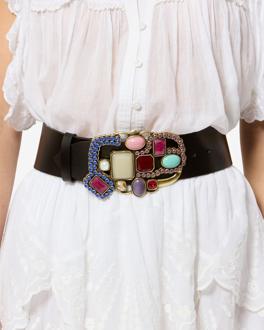 Isabel Marant - Nedia Belt in Black/Multicolor - Kalifornia Jean Bar