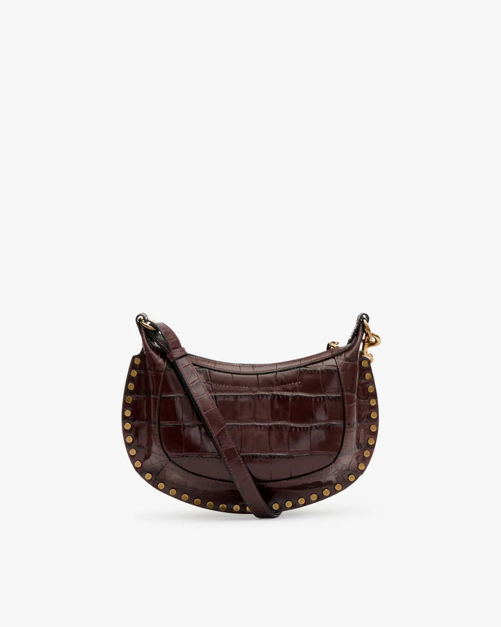 Isabel Marant - Oskan Moon Shoulder Bag Burgundy Croco - Kalifornia Jean Bar