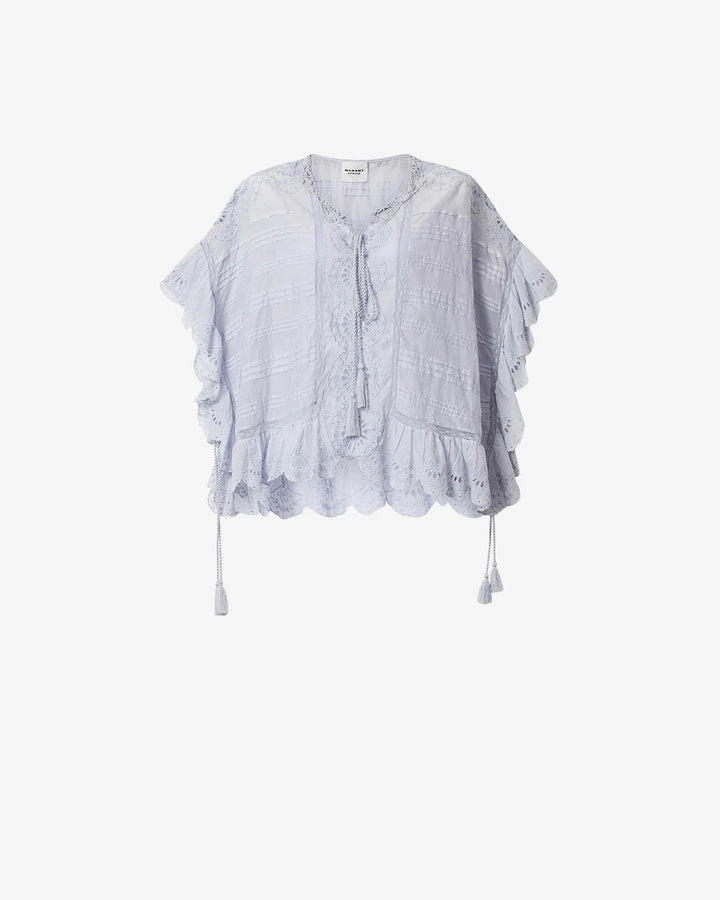 Isabel Marant - Payton Top Light Blue - Kalifornia Jean Bar