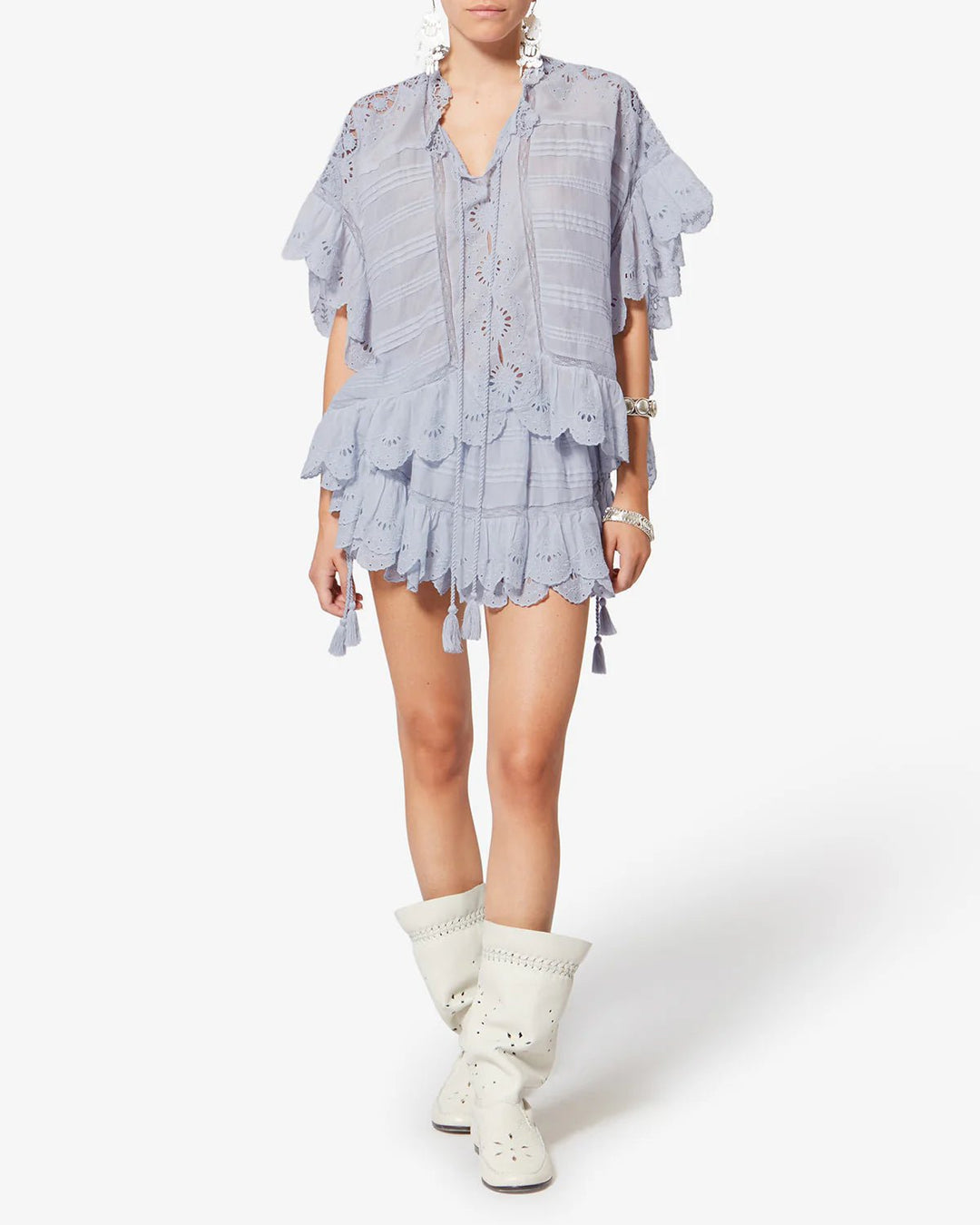 Isabel Marant - Payton Top Light Blue - Kalifornia Jean Bar