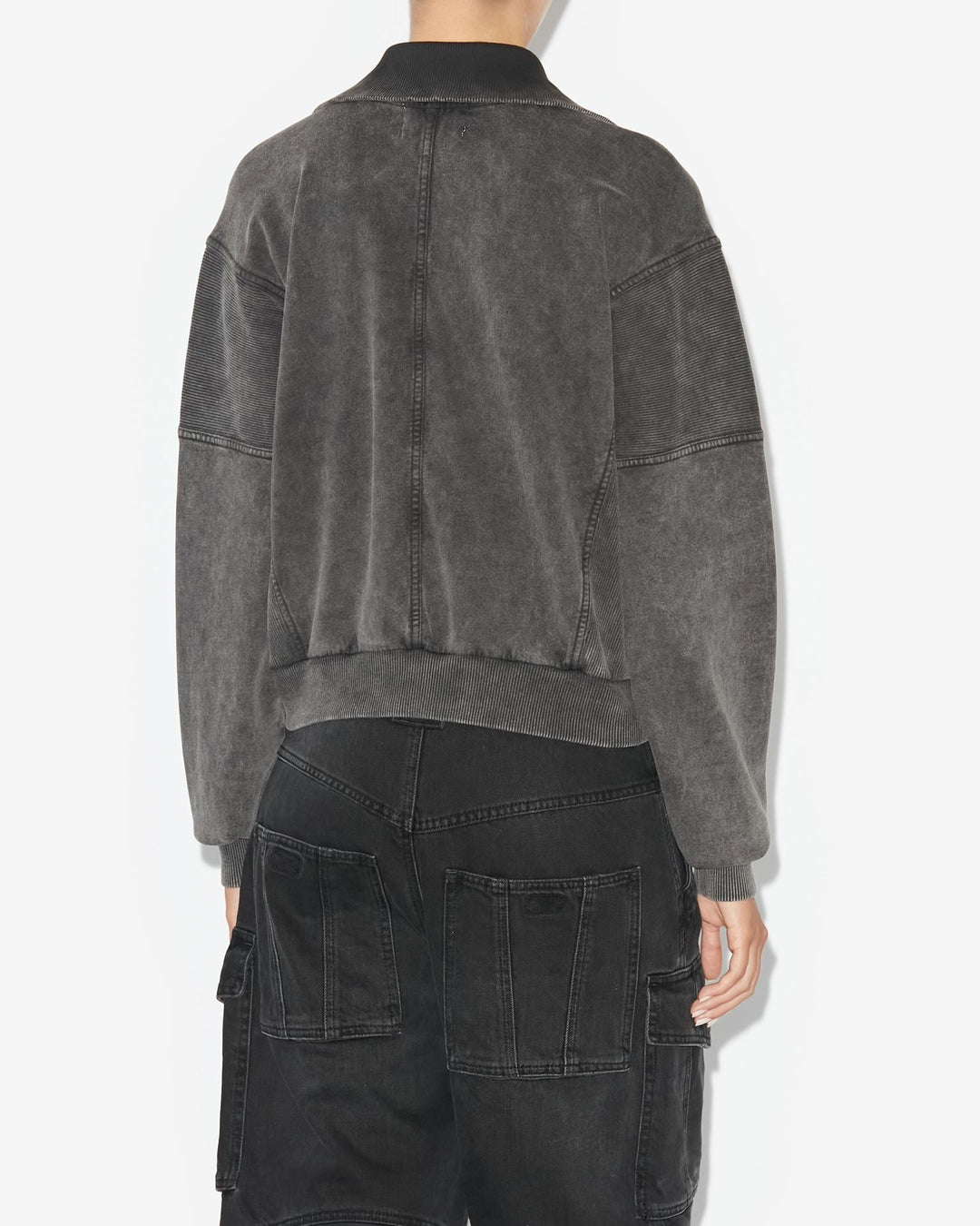 Isabel Marant - Phenix Sweatshirt in Faded Black - Kalifornia Jean Bar