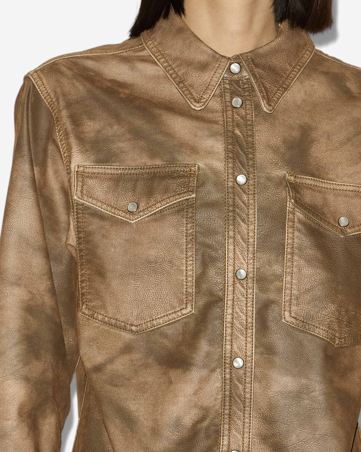 Isabel Marant - Tobacco Karima Shirt - Kalifornia Jean Bar