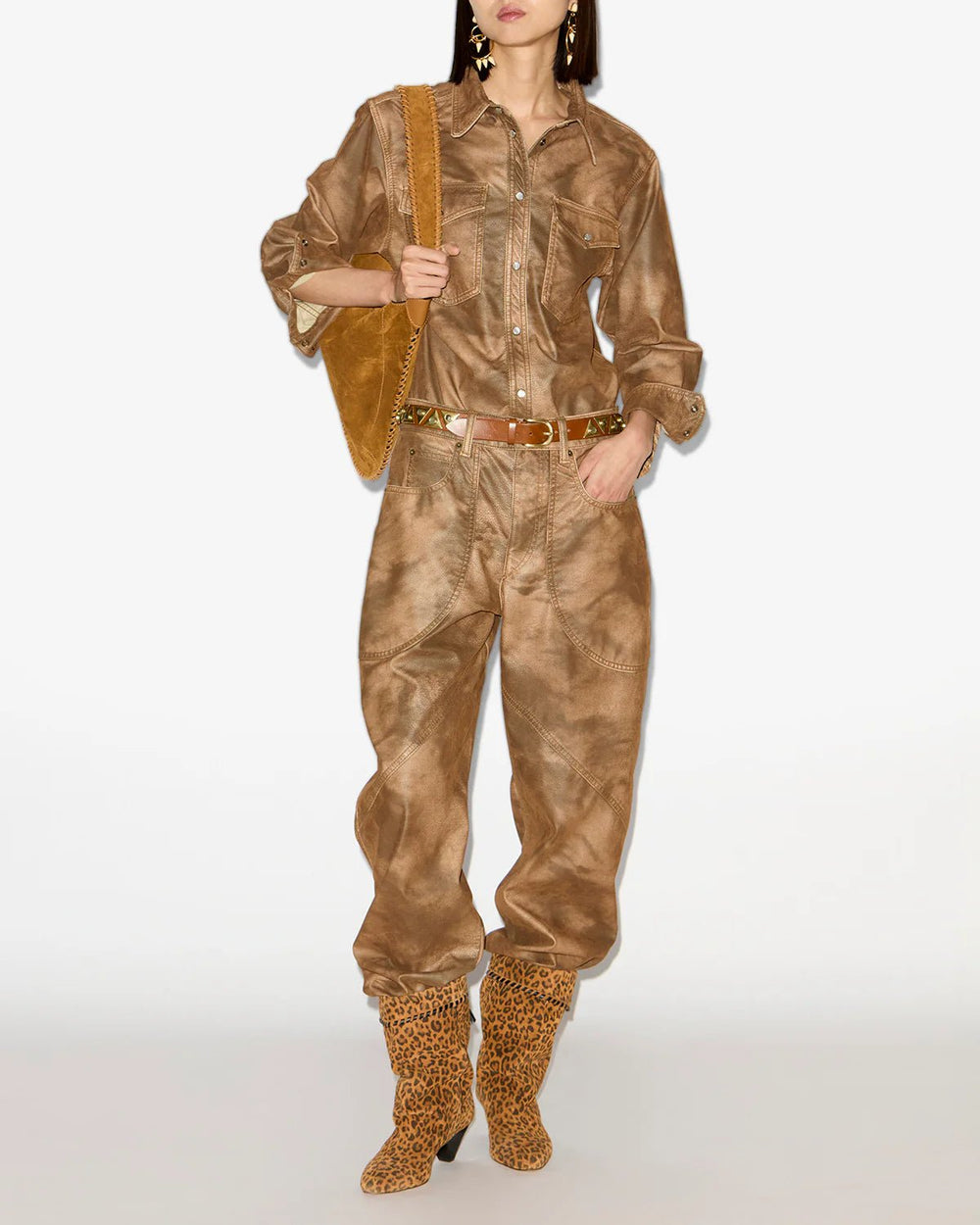 Isabel Marant - Tobacco Karima Shirt - Kalifornia Jean Bar