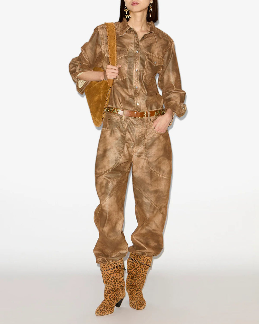 Isabel Marant - Tobacco Karima Shirt - Kalifornia Jean Bar