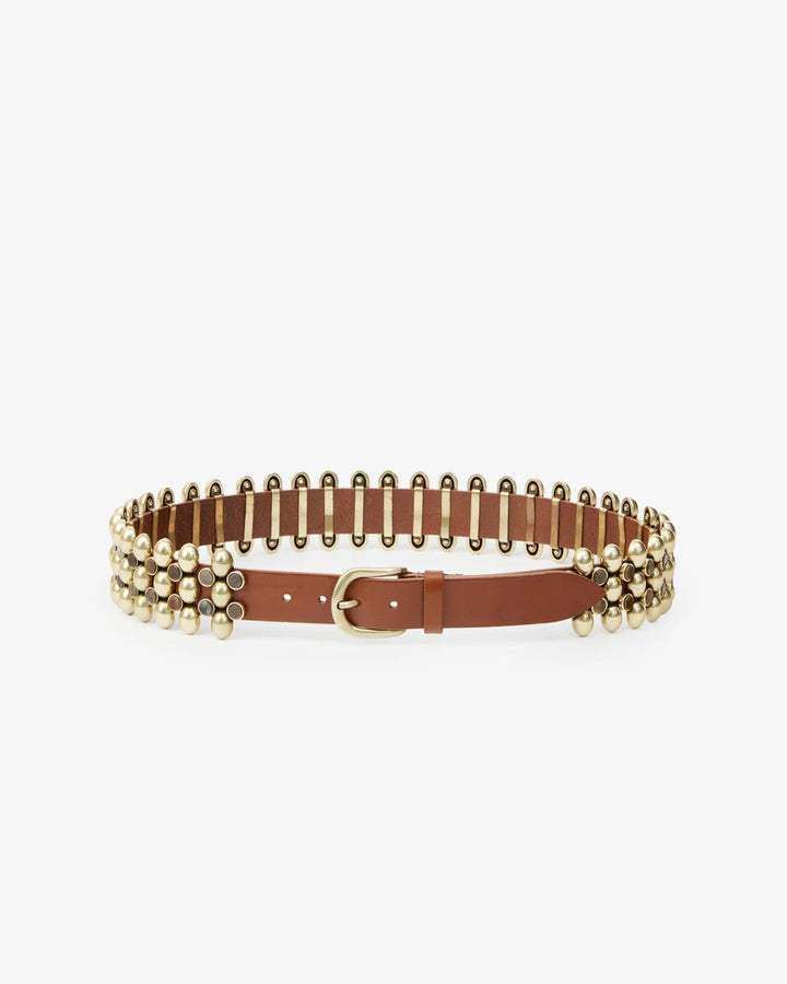 Isabel Marant - Varana Leather Belt in Khaki - Kalifornia Jean Bar Isabel Marant - Varana Leather Belt in Khaki women's belt