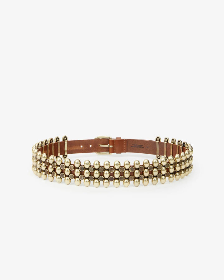 Isabel Marant - Varana Leather Belt in Khaki - Kalifornia Jean Bar Isabel Marant - Varana Leather Belt in Khaki women's belt