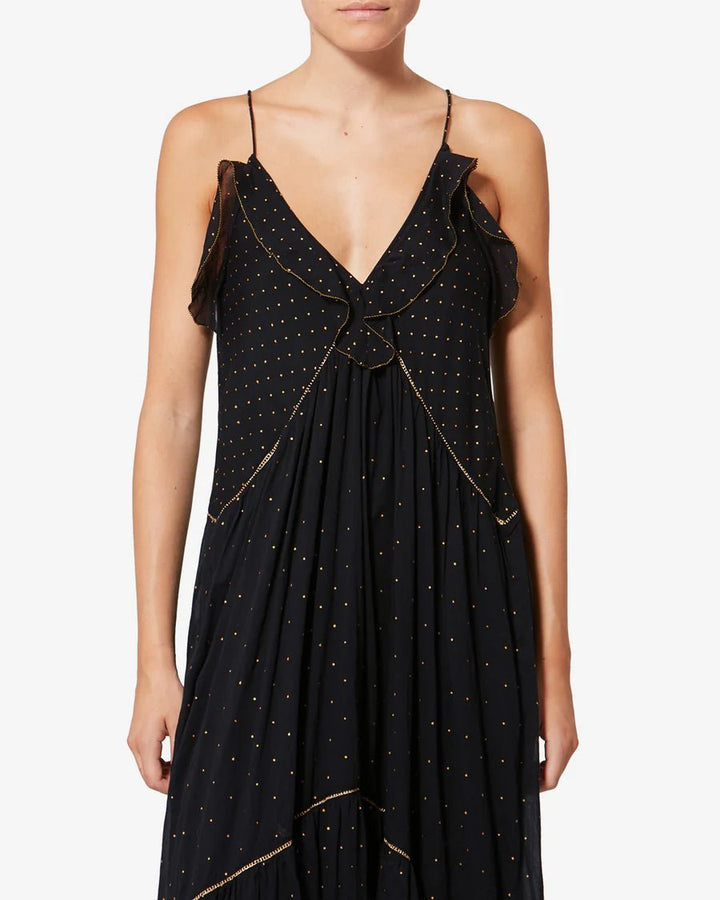 Isabel Marant - Vasma Dress in Black - Kalifornia Jean Bar