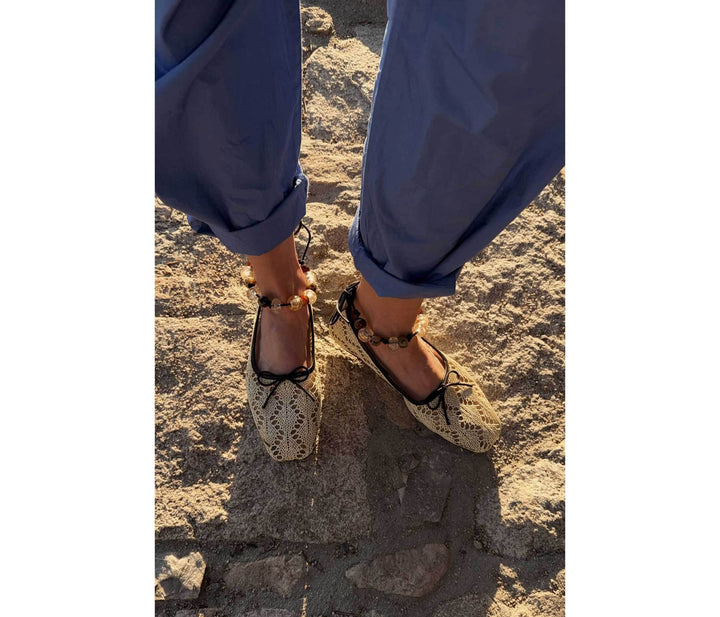 Freda Salvador - Lorna Murray Jada Flat Natural Diamond Raffia