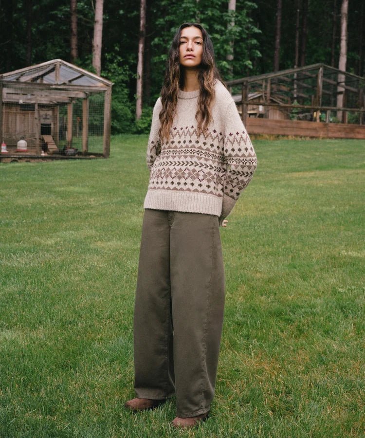 Jenni Kayne - Beachwood Baggy Pant in Moss - Kalifornia Jean Bar
