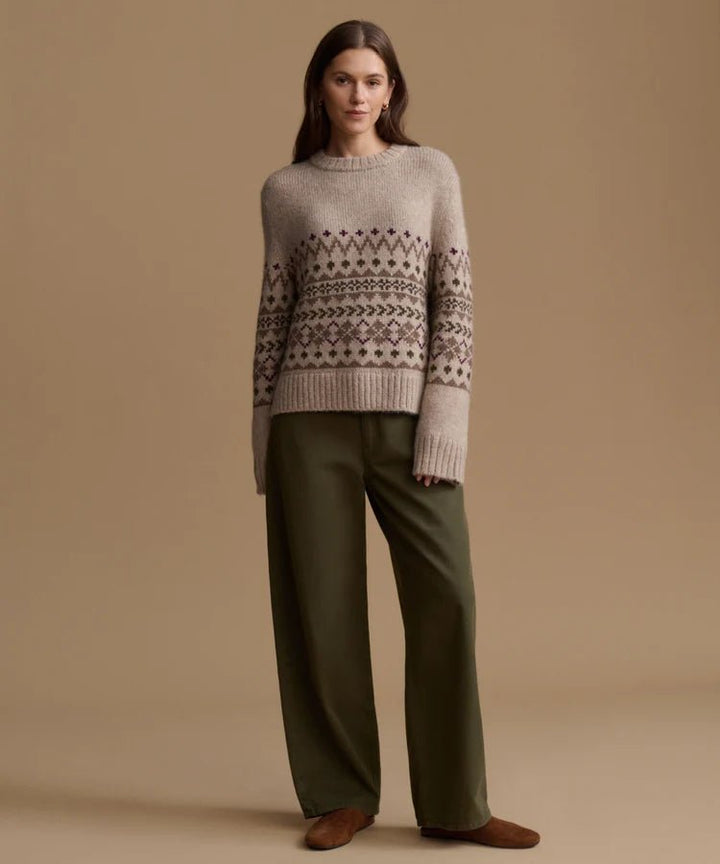 Jenni Kayne - Oatmeal Sterling Crewneck - Kalifornia Jean Bar