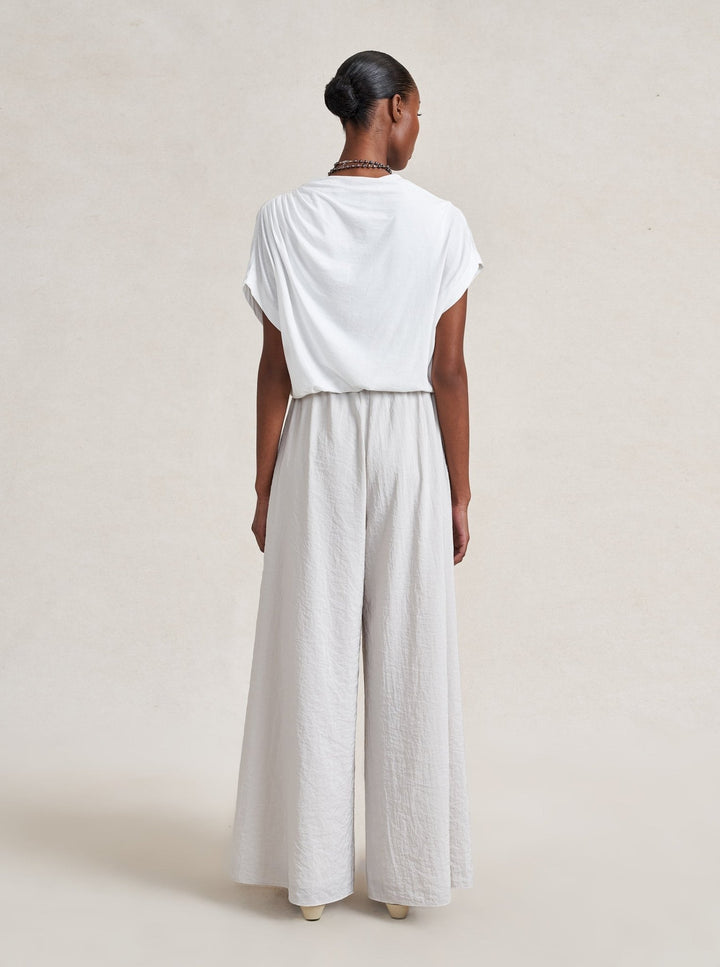 La Ligne - Jersey Milla Top in White - Kalifornia Jean Bar