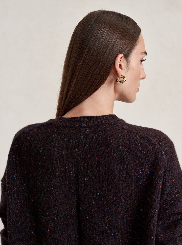 La Ligne - Lafayette Sweater Chocolate Speckle - Kalifornia Jean Bar