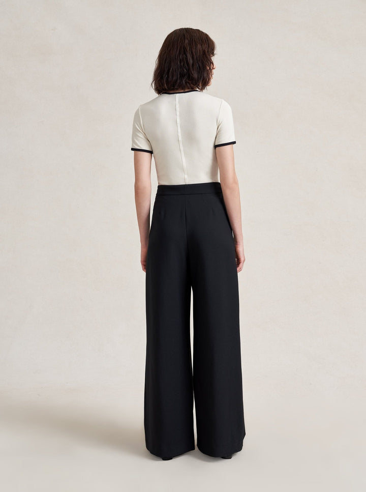 La Ligne - Leonard Trouser in Black - Kalifornia Jean Bar