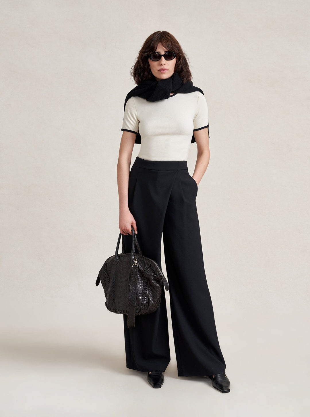 La Ligne - Leonard Trouser in Black - Kalifornia Jean Bar