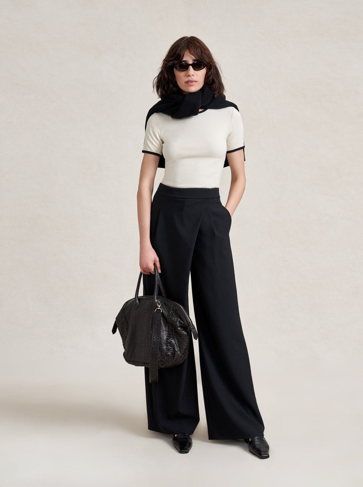 La Ligne - Leonard Trouser in Black - Kalifornia Jean Bar
