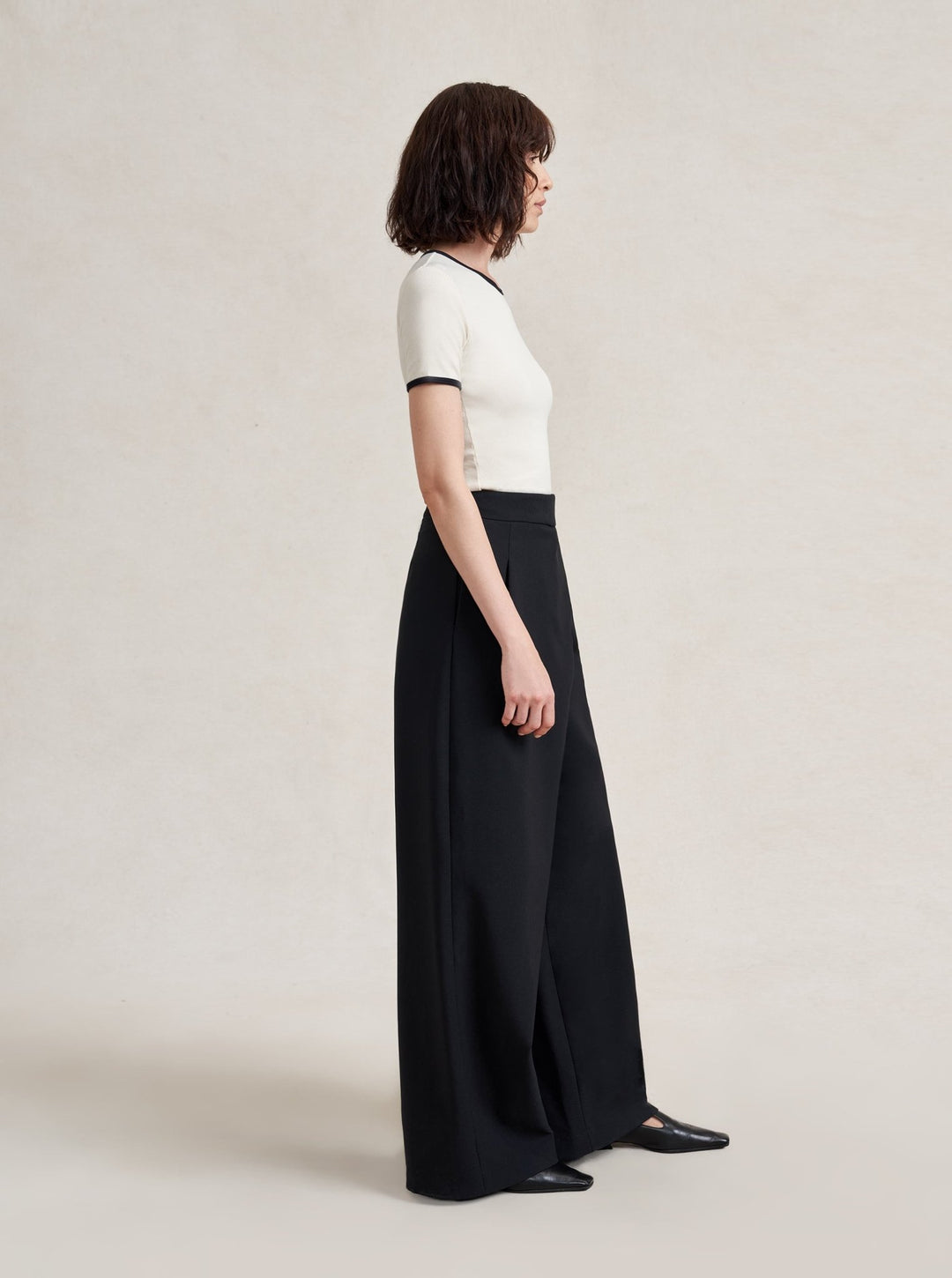 La Ligne - Leonard Trouser in Black - Kalifornia Jean Bar