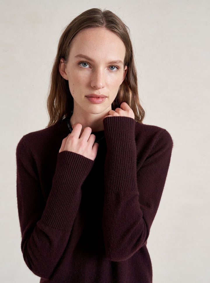 La Ligne - Solid Lean Lines Sweater - Port - Kalifornia Jean Bar