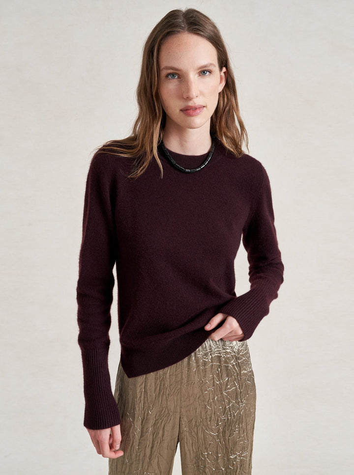 La Ligne - Solid Lean Lines Sweater - Port - Kalifornia Jean Bar