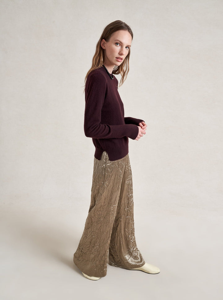La Ligne - Solid Lean Lines Sweater - Port - Kalifornia Jean Bar