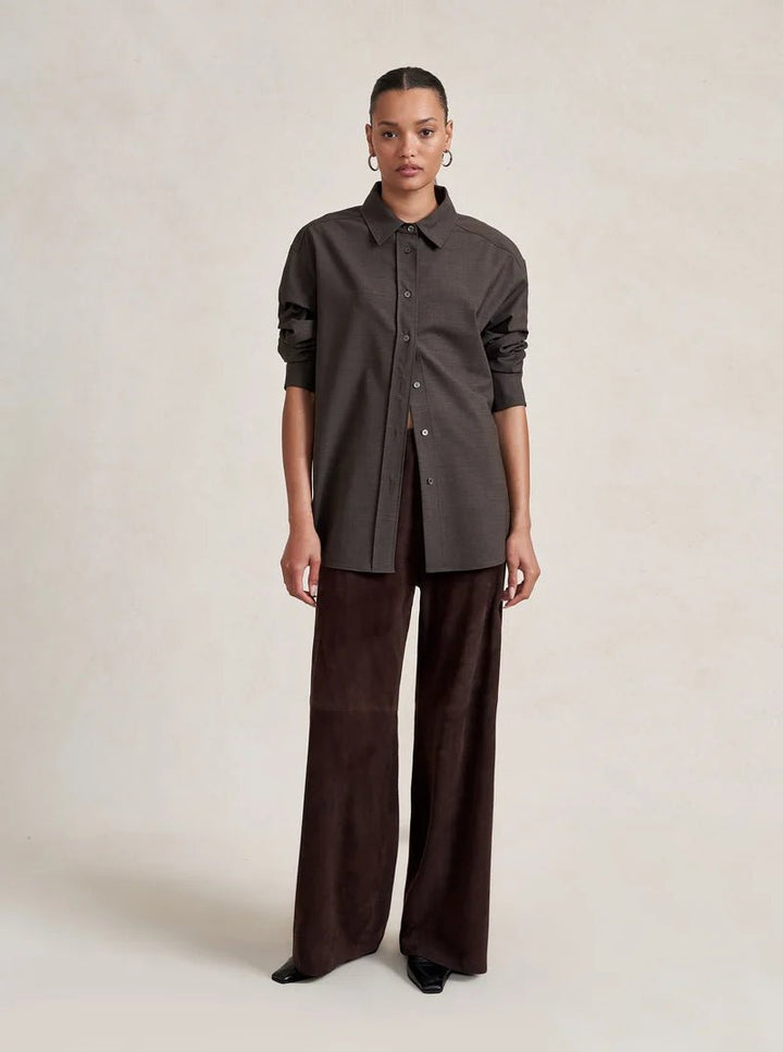 La Ligne - Suede Colby Pant Chocolate - Kalifornia Jean Bar