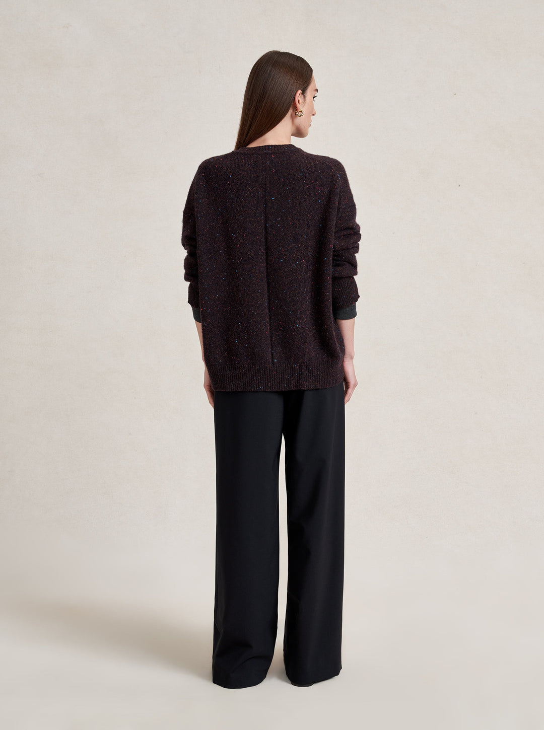 La Ligne - Lafayette Sweater Chocolate Speckle