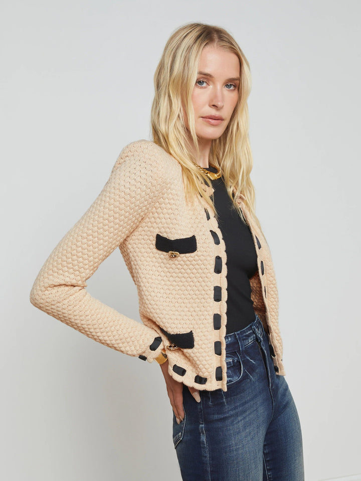 L'AGENCE - Biscuit Astor Cardigan - Kalifornia Jean Bar L'AGENCE - Biscuit Astor Cardigan