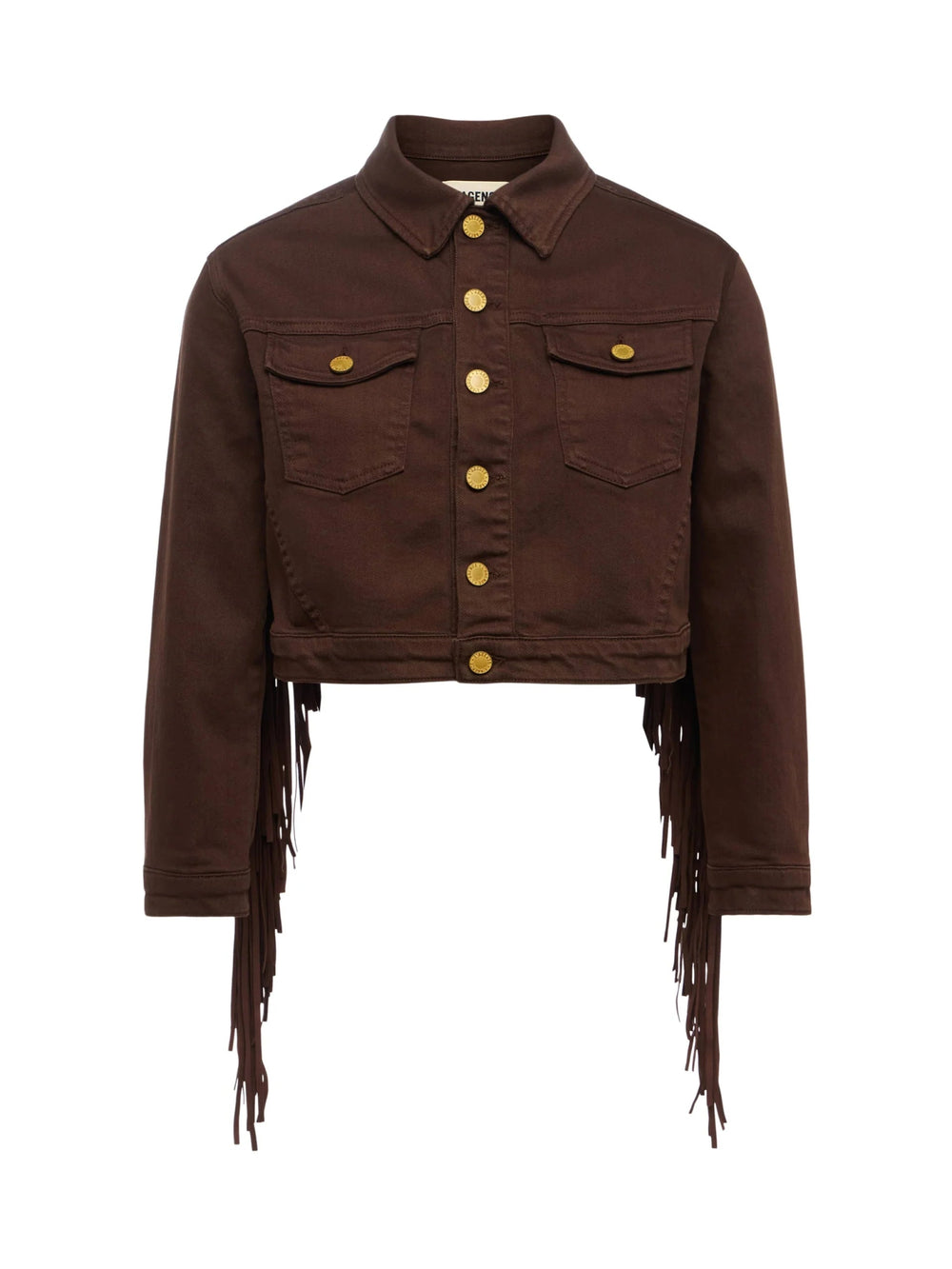 L'Agence - Brown Koda Fringe Jacket - Kalifornia Jean Bar