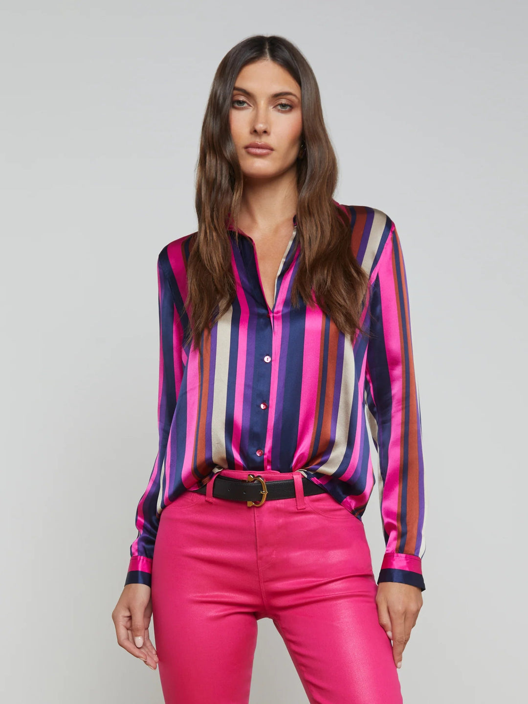 L'Agence - Ruby Tyler Silk Blouse - Kalifornia Jean Bar L'Agence - Ruby Tyler Silk Blouse