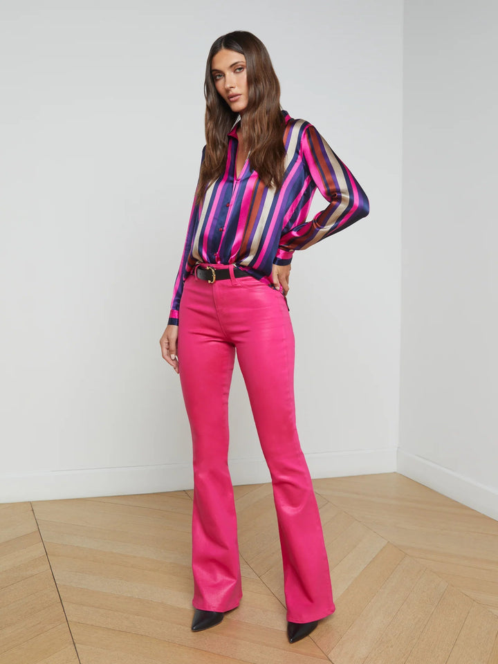 L'Agence - Ruby Tyler Silk Blouse - Kalifornia Jean Bar L'Agence - Ruby Tyler Silk Blouse