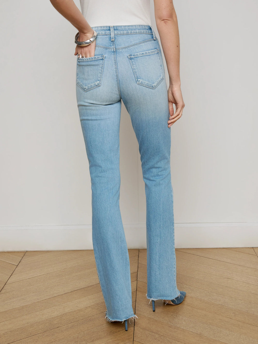 L'Agence - Ruth Straight Leg Jean in Barker - Kalifornia Jean Bar