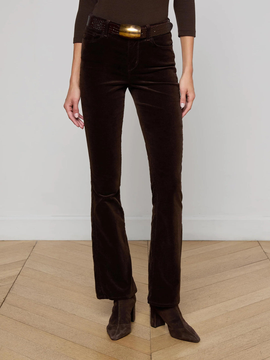 L'Agence - Stevie Velvet Jean Coffee Bean - Kalifornia Jean Bar