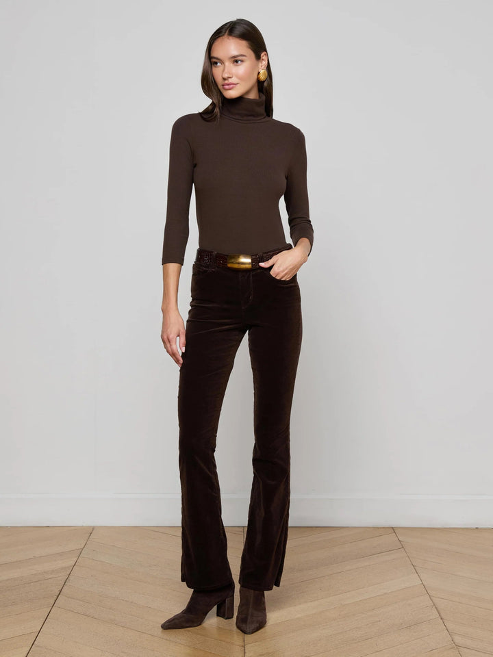 L'Agence - Stevie Velvet Jean Coffee Bean - Kalifornia Jean Bar