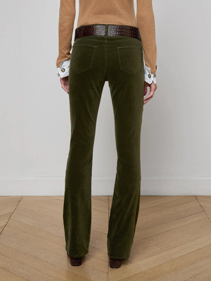 L'Agence - Stevie Velvet Jean Deep Olive - Kalifornia Jean Bar