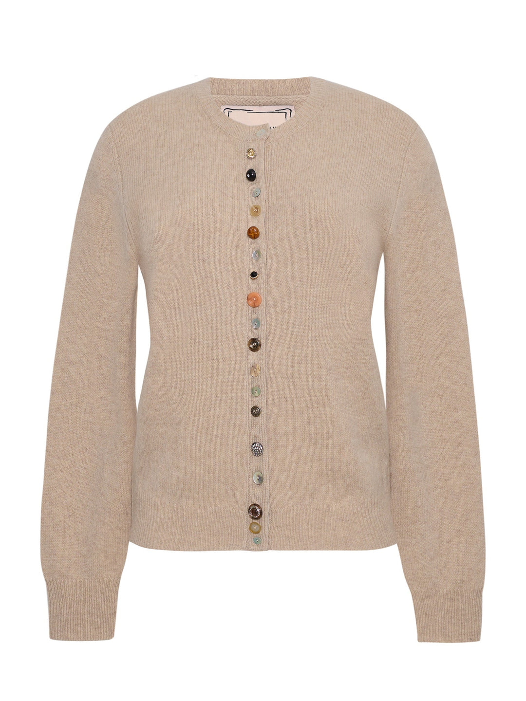 Lingua Franca - Beatrix Cardigan in Oatmeal - Kalifornia Jean Bar