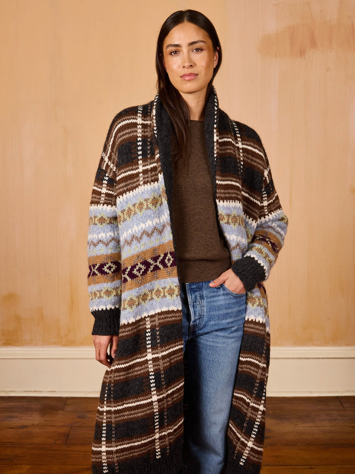 Lingua Franca - Bianca Robe Black Plaid - Kalifornia Jean Bar