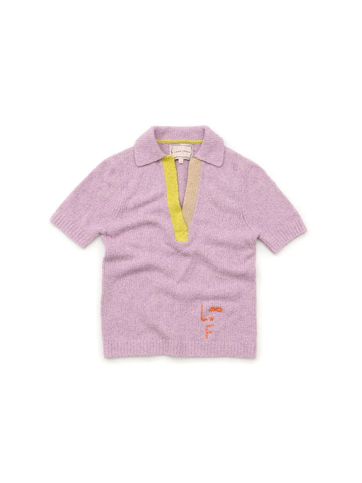 Lingua Franca - Lilac Frost Miller Boucle Polo - Kalifornia Jean Bar